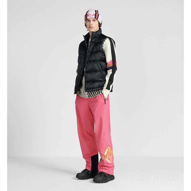 DIOR AND DESCENTE 滑雪裤 粉色科技帆布