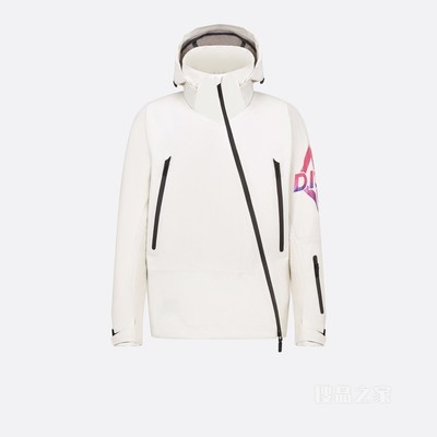 DIOR AND DESCENTE 防风夹克 白色科技帆布