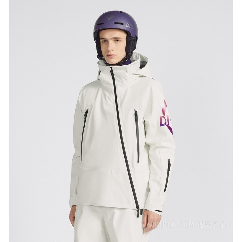 DIOR AND DESCENTE 防风夹克 白色科技帆布