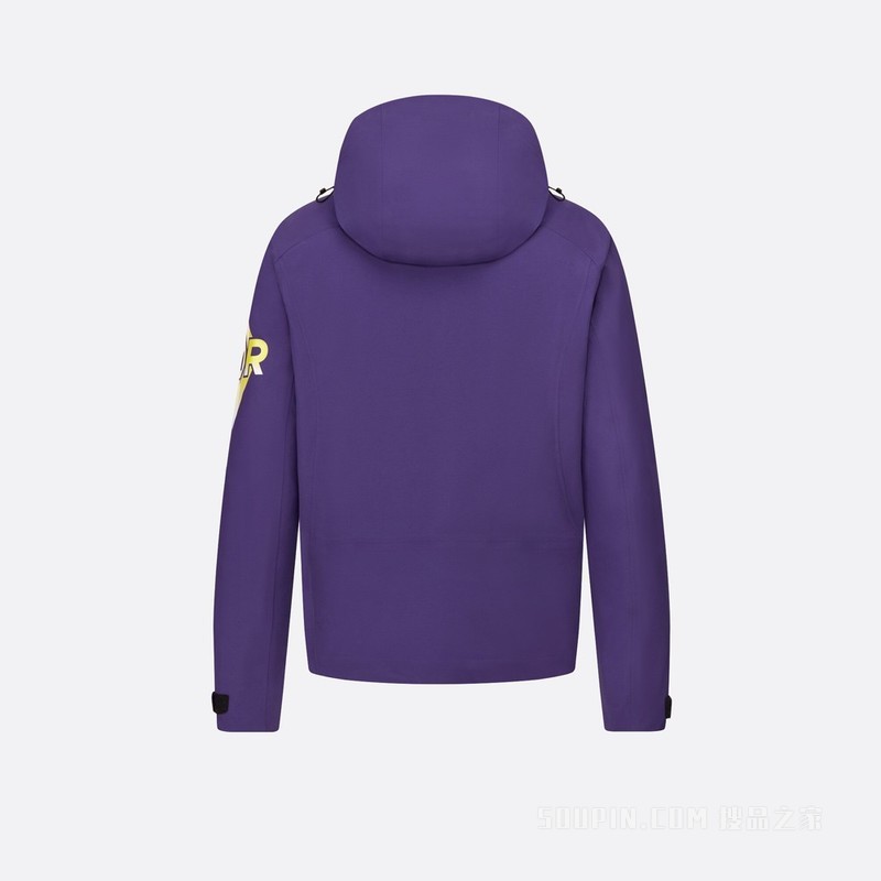DIOR AND DESCENTE 防风夹克 紫色科技帆布