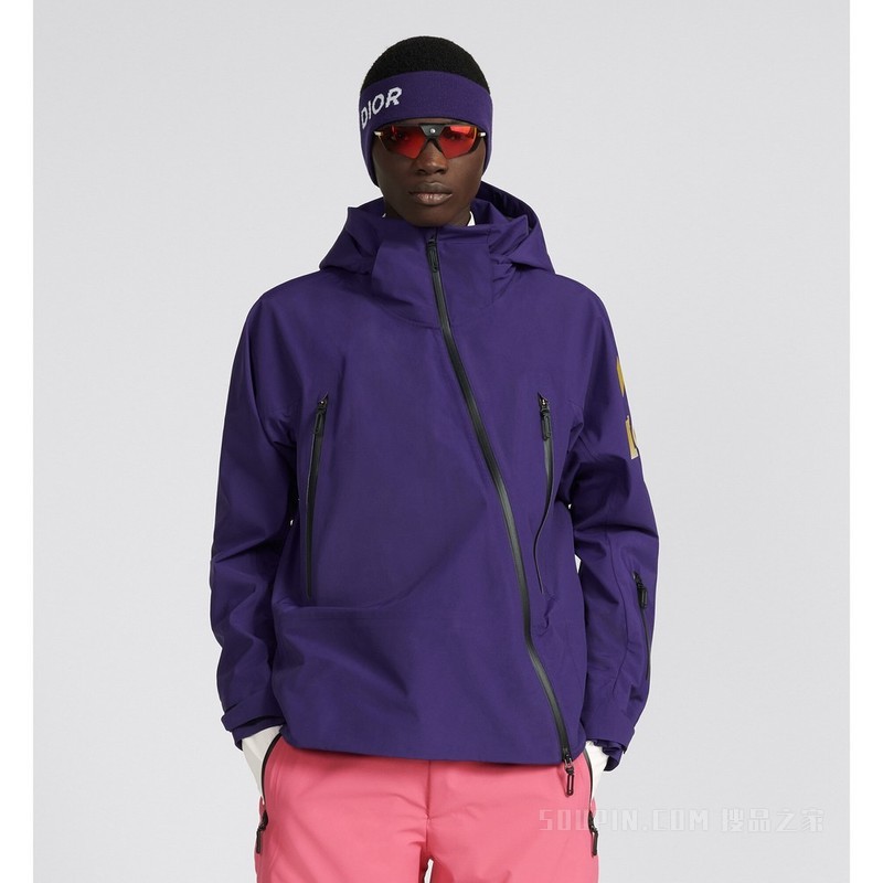 DIOR AND DESCENTE 防风夹克 紫色科技帆布