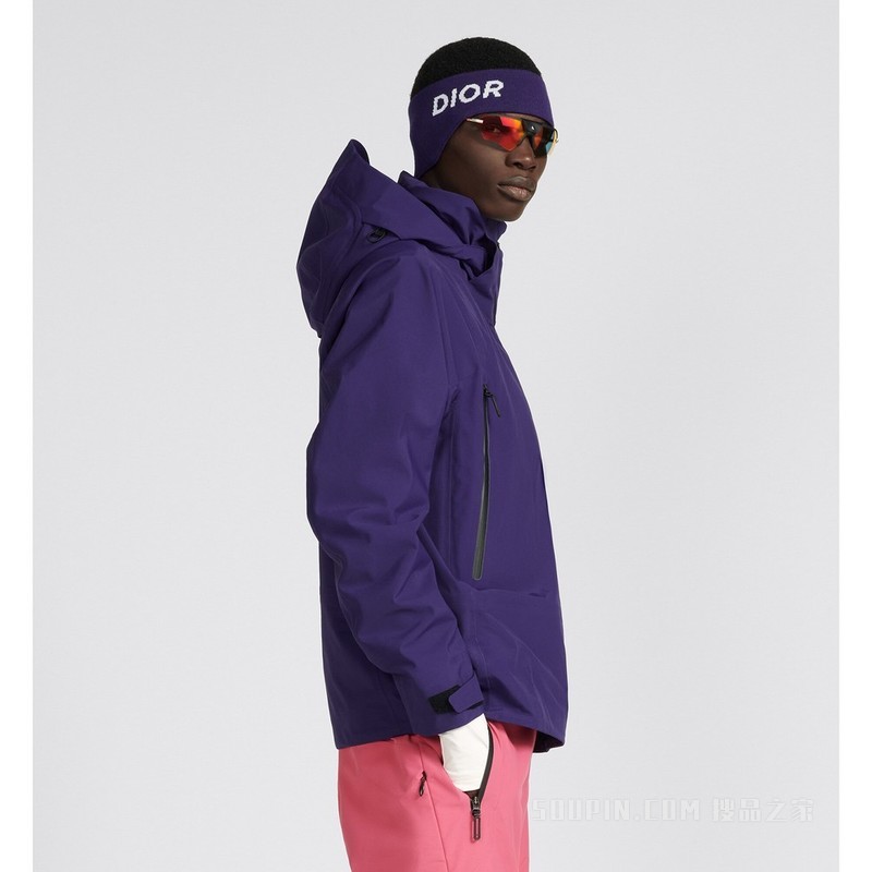 DIOR AND DESCENTE 防风夹克 紫色科技帆布