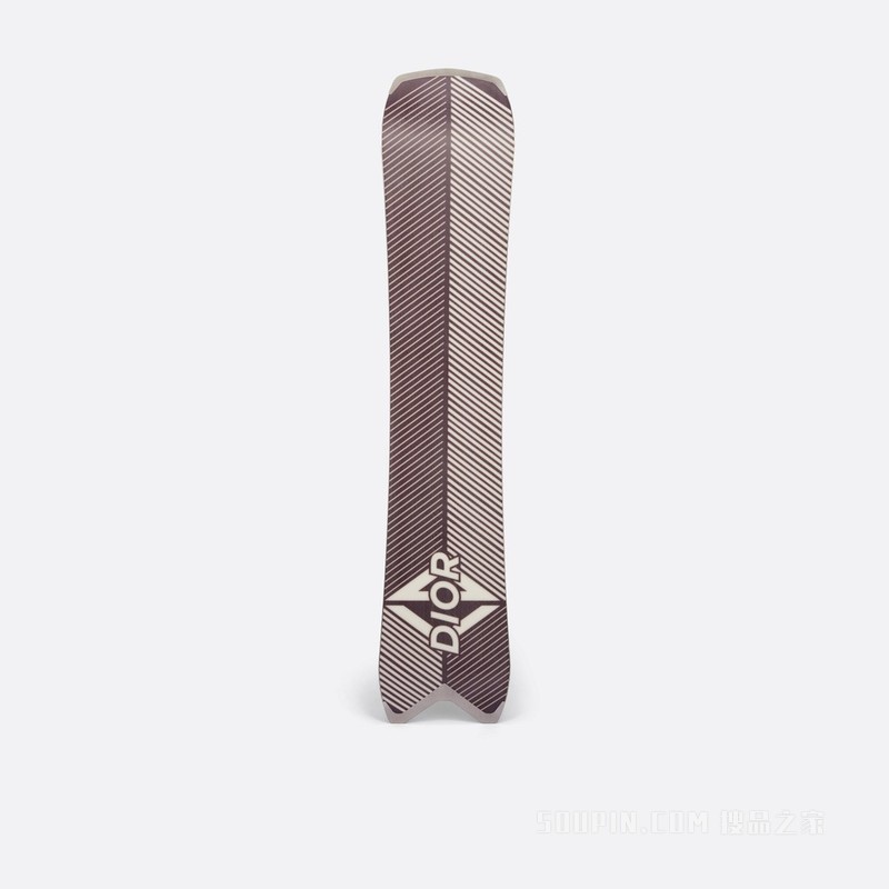 DIOR AND AK SKI 单板滑雪板 米白色饰以 CD Diamond Dior 标志, 154 厘米