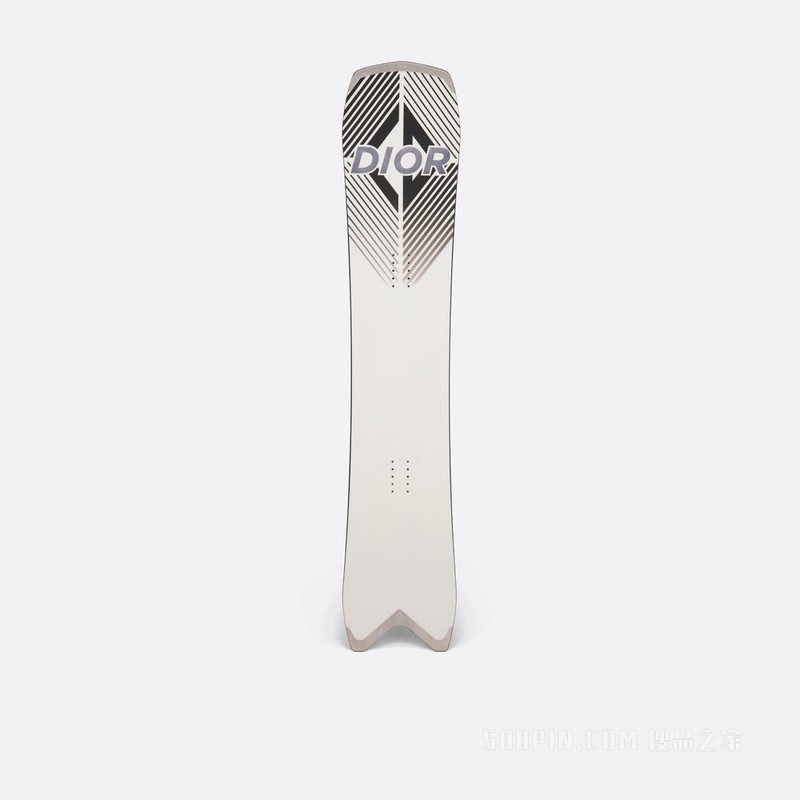 DIOR AND AK SKI 单板滑雪板 米白色饰以 CD Diamond Dior 标志, 151 厘米