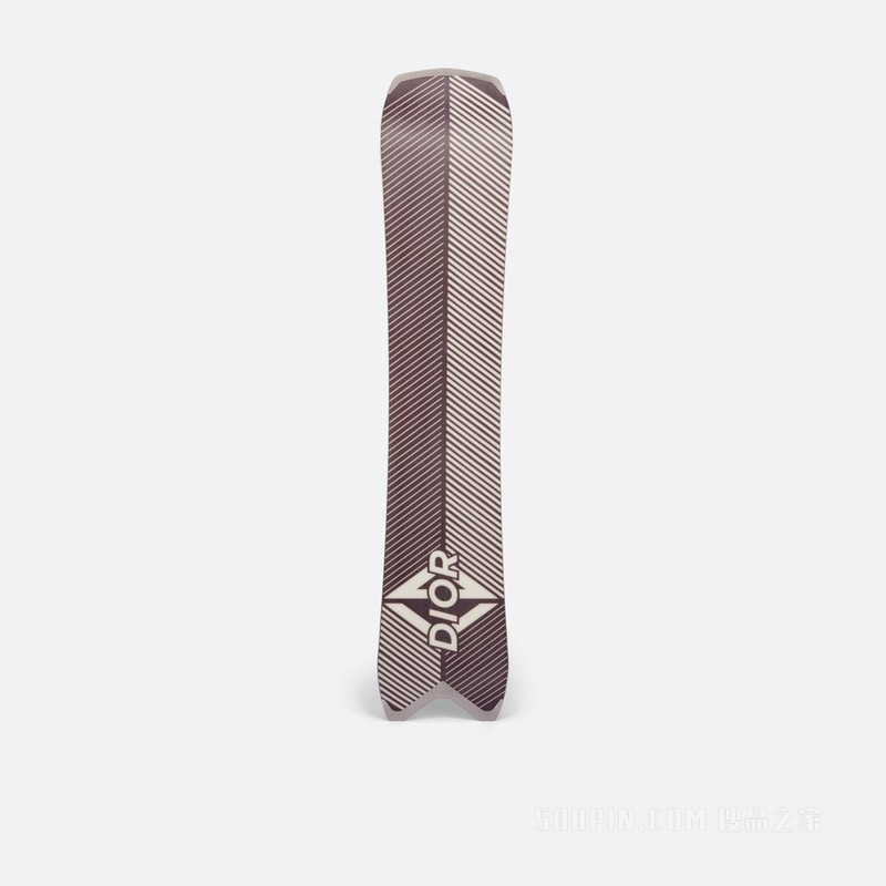 DIOR AND AK SKI 单板滑雪板 米白色饰以 CD Diamond Dior 标志, 151 厘米