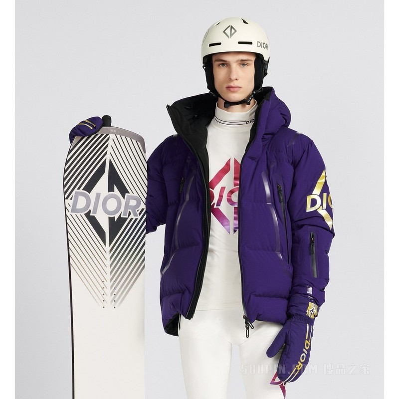 DIOR AND AK SKI 单板滑雪板 米白色饰以 CD Diamond Dior 标志, 151 厘米