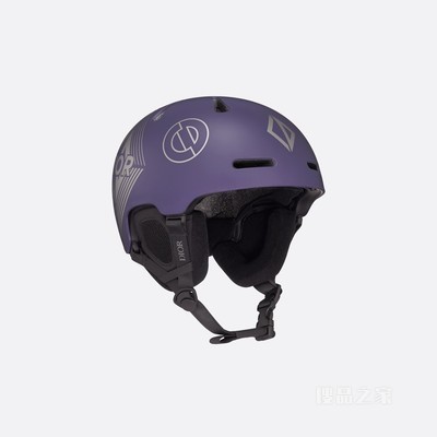 DIOR AND POC 滑雪头盔 紫色饰以多个标志
