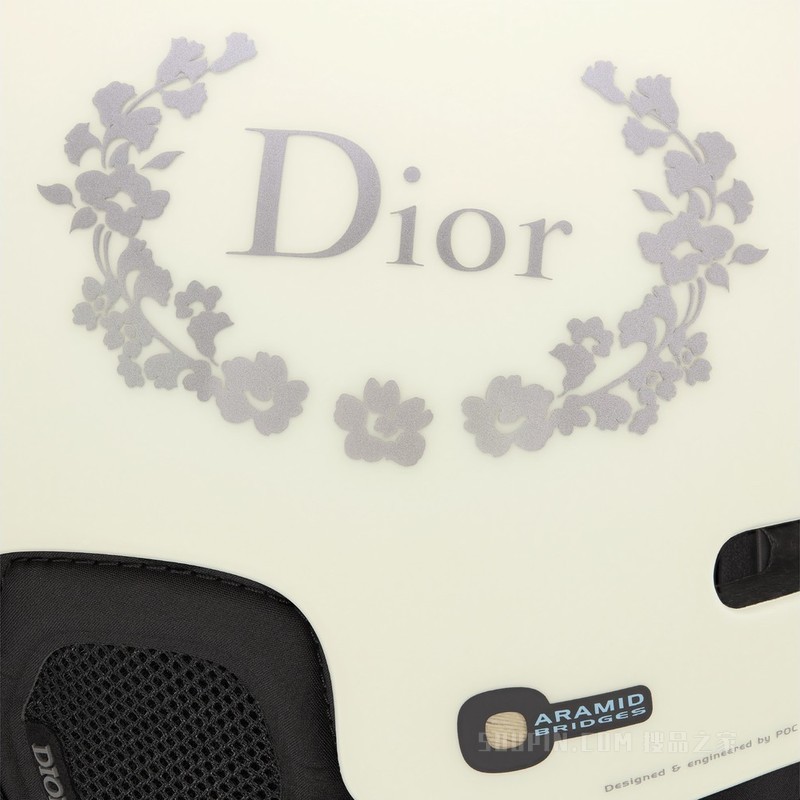 DIOR AND POC 滑雪头盔 米白色饰以多个标志