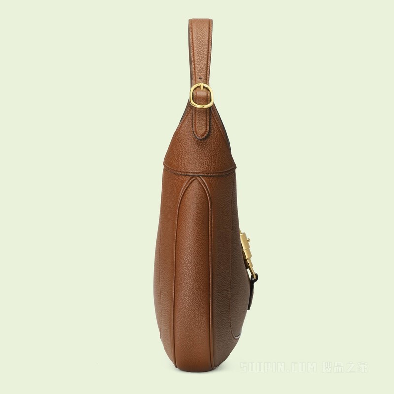 Jackie 1961系列中号天然粒纹背包 原棕色皮革