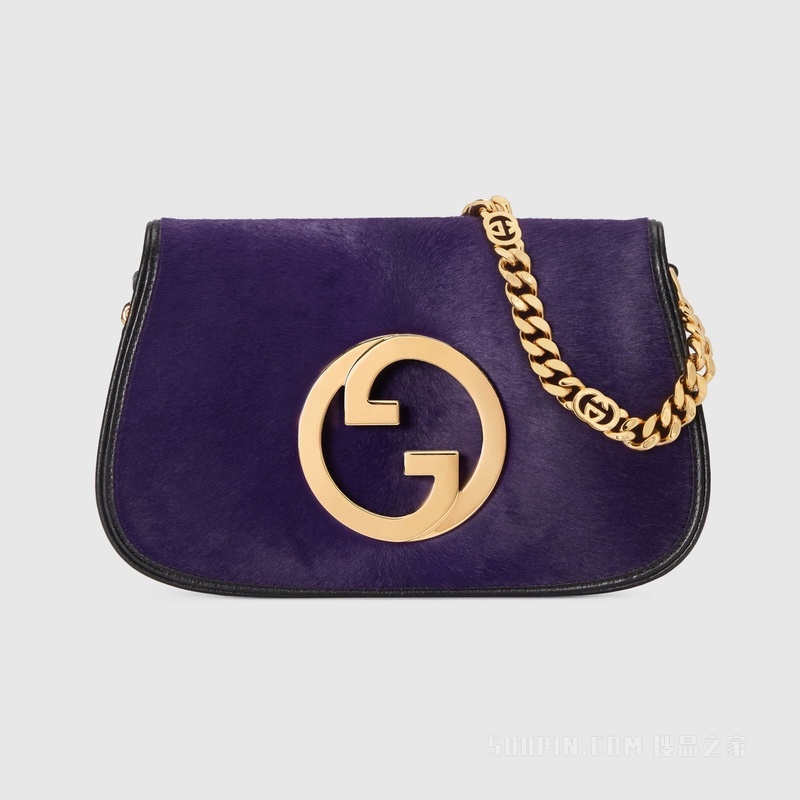 Gucci Blondie系列肩背包 深紫色