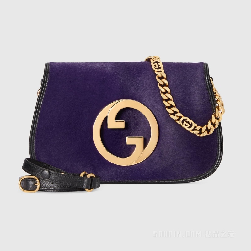 Gucci Blondie系列肩背包 深紫色