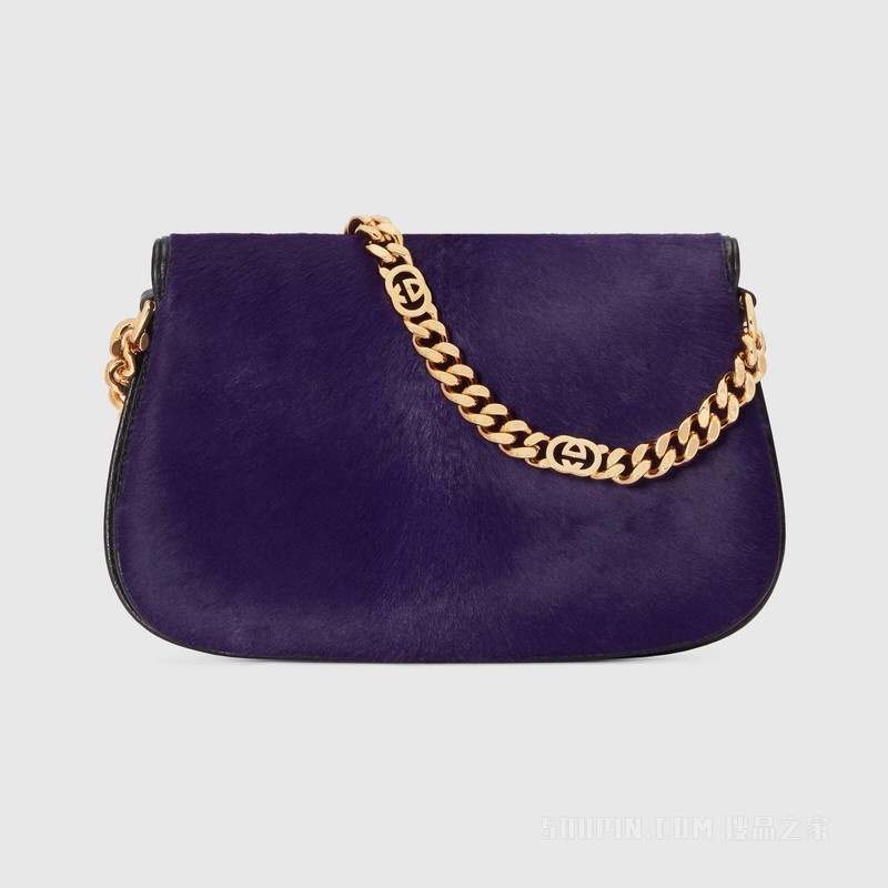 Gucci Blondie系列肩背包 深紫色
