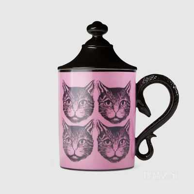 Mystic Cat马克杯 粉色瓷质