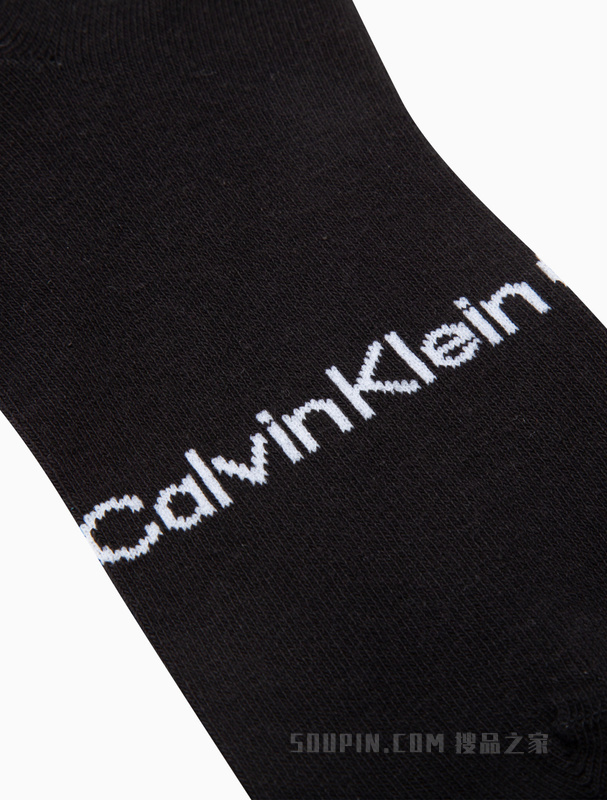 Calvin Klein 22秋冬男士休闲两双装条纹LOGO提花舒适短袜CKP32902