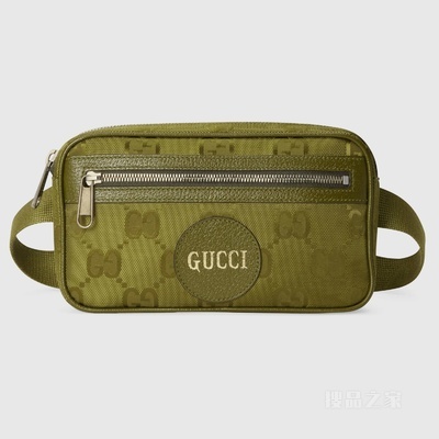 Gucci Off The Grid系列腰包 森林绿GG ECONYL®
