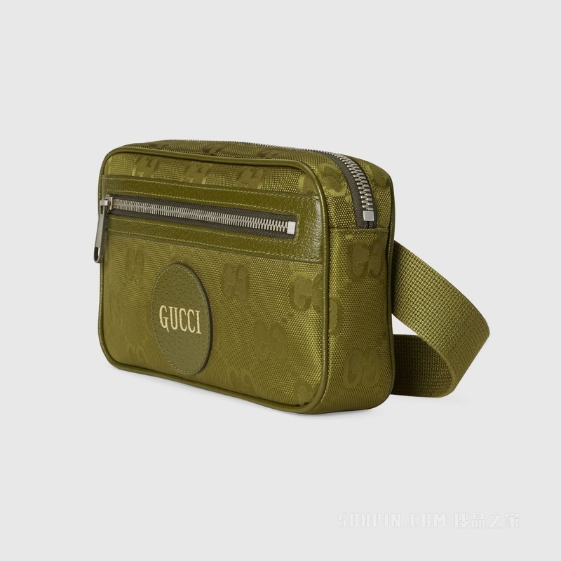 Gucci Off The Grid系列腰包 森林绿GG ECONYL®