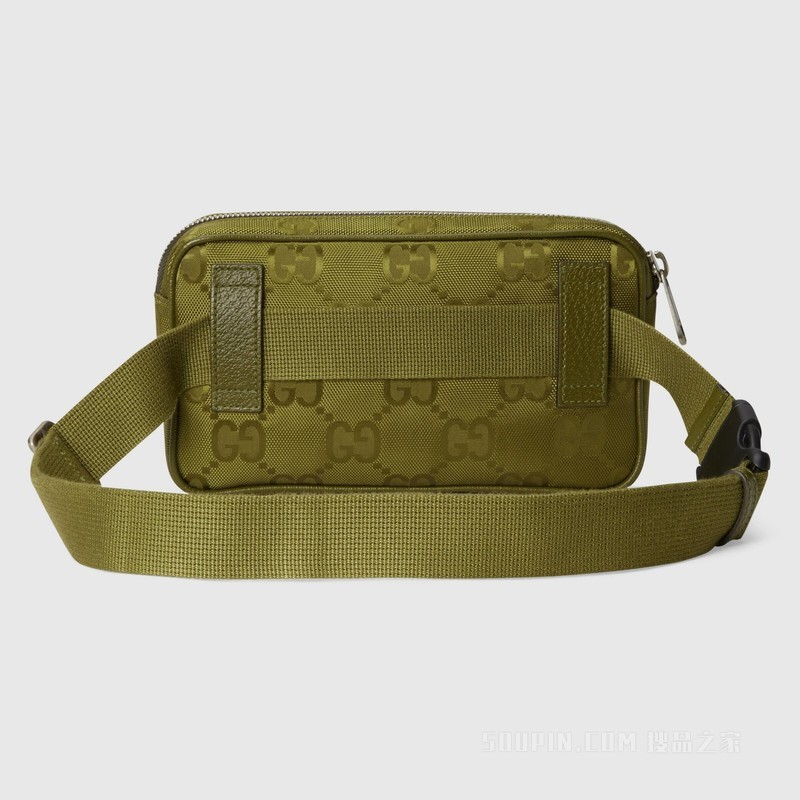 Gucci Off The Grid系列腰包 森林绿GG ECONYL®