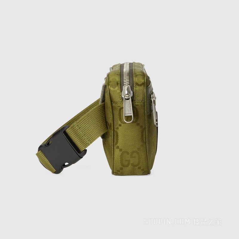 Gucci Off The Grid系列腰包 森林绿GG ECONYL®