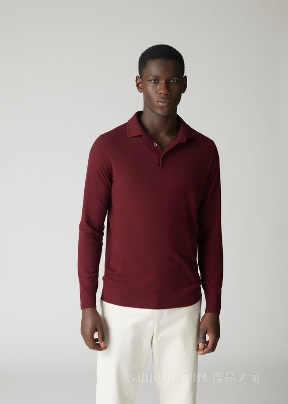 Superlight Dyed Polo 衫 小羊绒