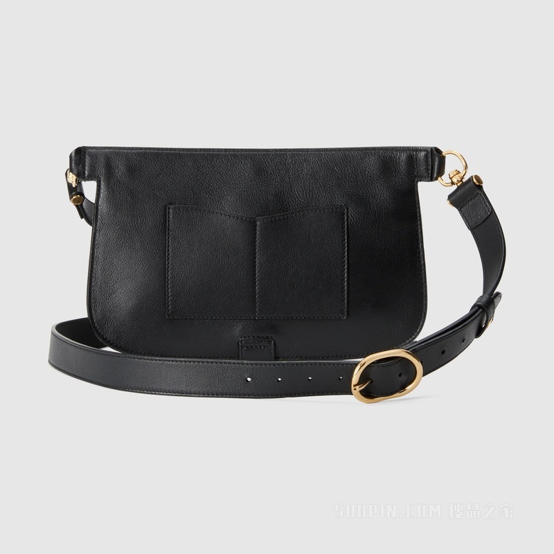 Gucci Blondie系列腰包 黑色皮革
