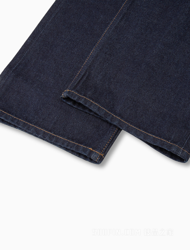 【简约系列】Calvin Klein 22秋冬男女同款纯棉直筒排扣牛仔裤40682ST