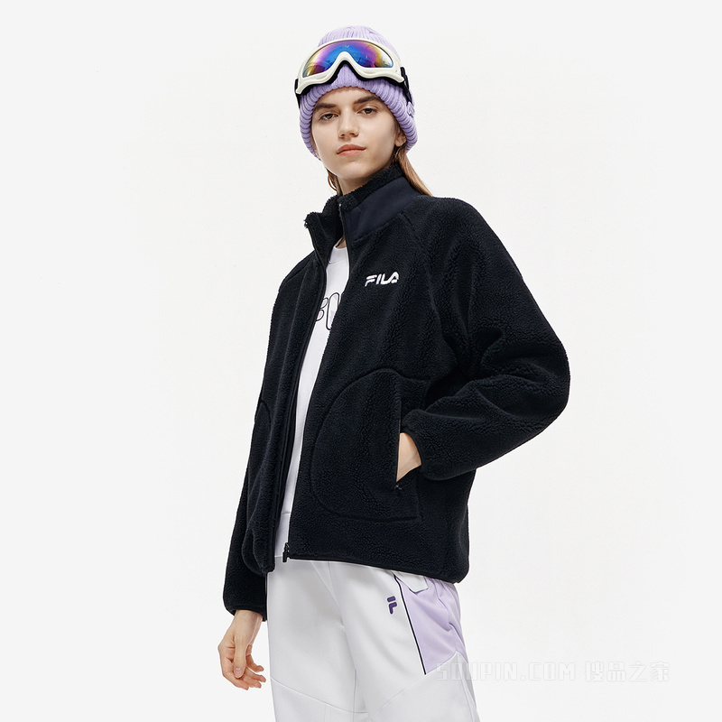 女子潮流时尚羊羔绒上衣