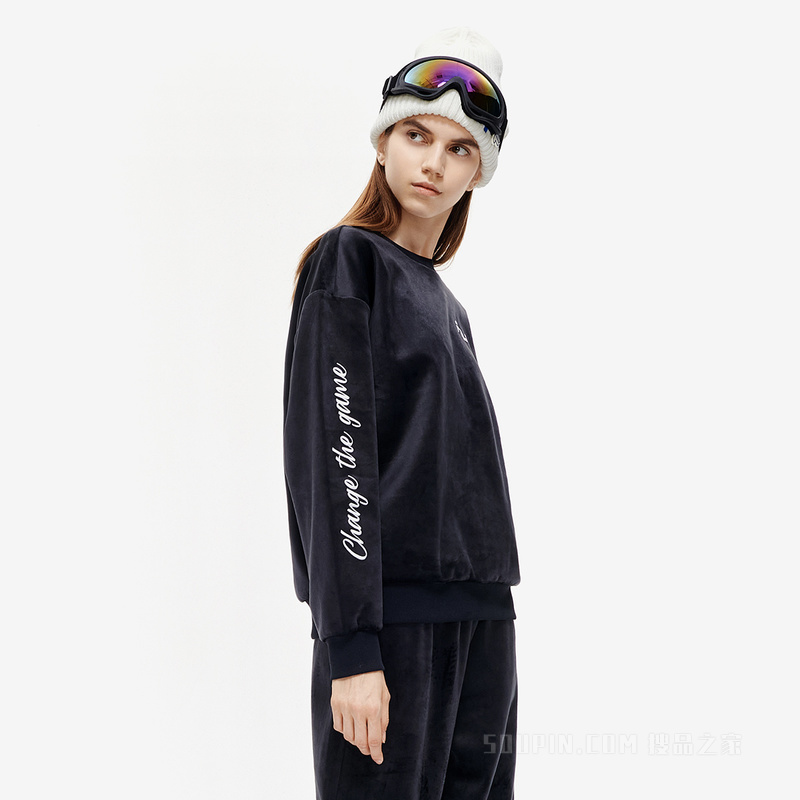 女子潮流时尚套头卫衣