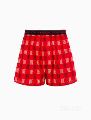 【One有引力带】Calvin Klein 22早秋男全棉透气满印宽松平角内裤NB2998