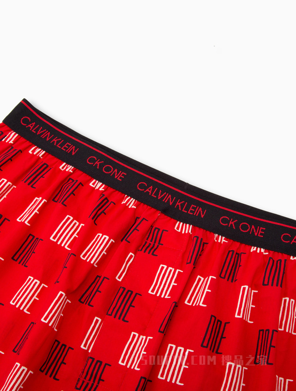 【One有引力带】Calvin Klein 22早秋男全棉透气满印宽松平角内裤NB2998