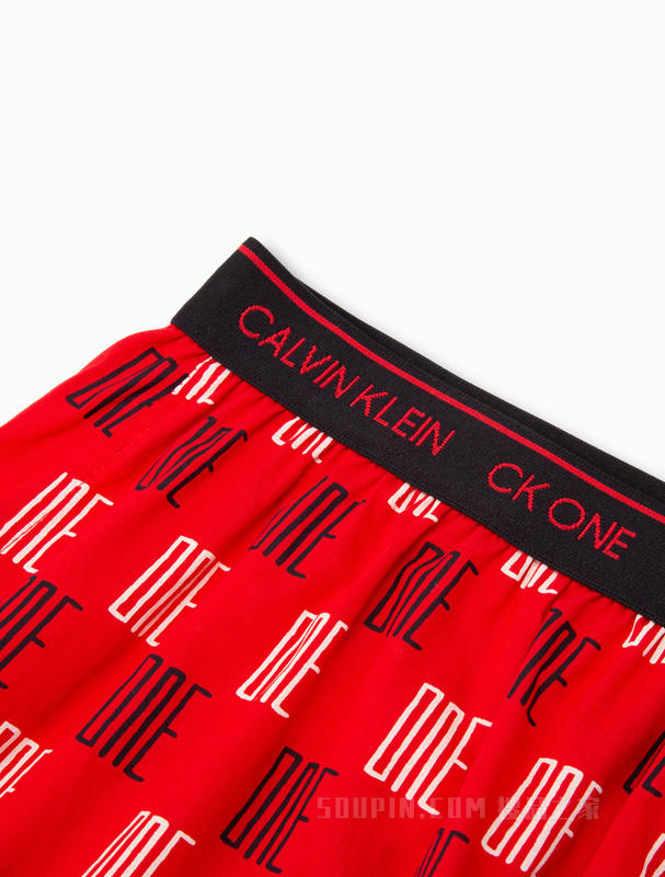 【One有引力带】Calvin Klein 22早秋男全棉透气满印宽松平角内裤NB2998