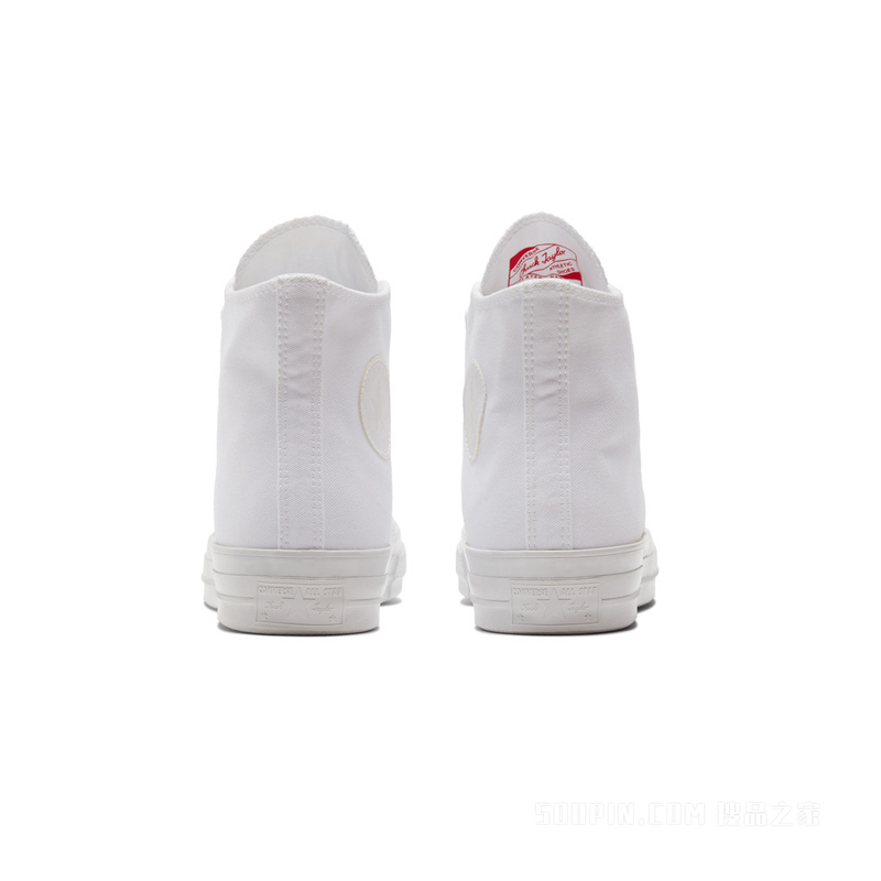 【男女同款】Chuck 70高帮帆布鞋小白鞋 中性 白色