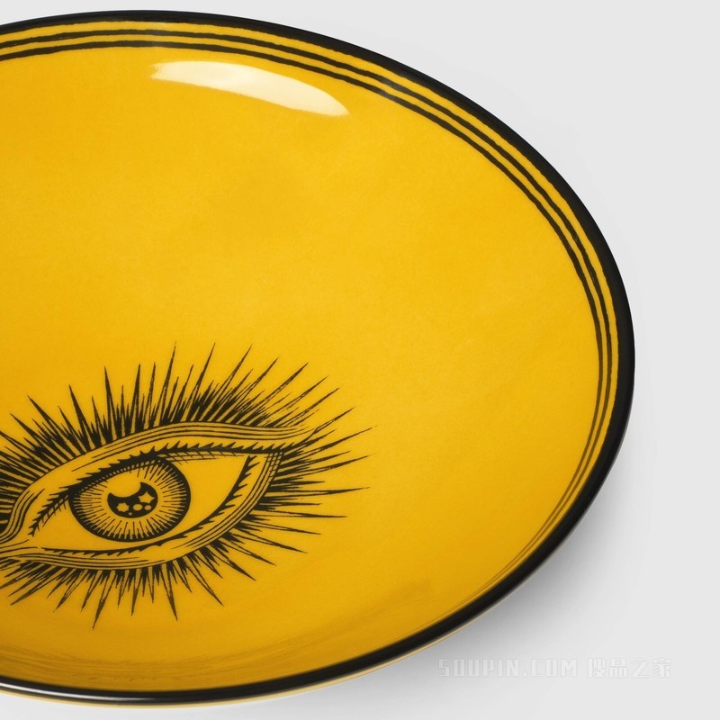 眼睛印花瓷碗（套装） 黄色Richard Ginori瓷质