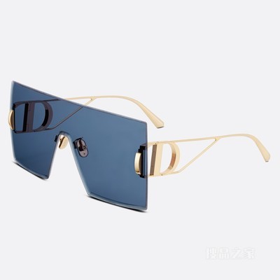 30Montaigne M1U 太阳眼镜 蓝色镜片眼罩式造型