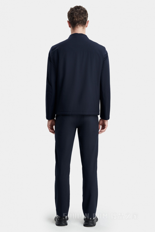 毛皮内胆翻领夹克