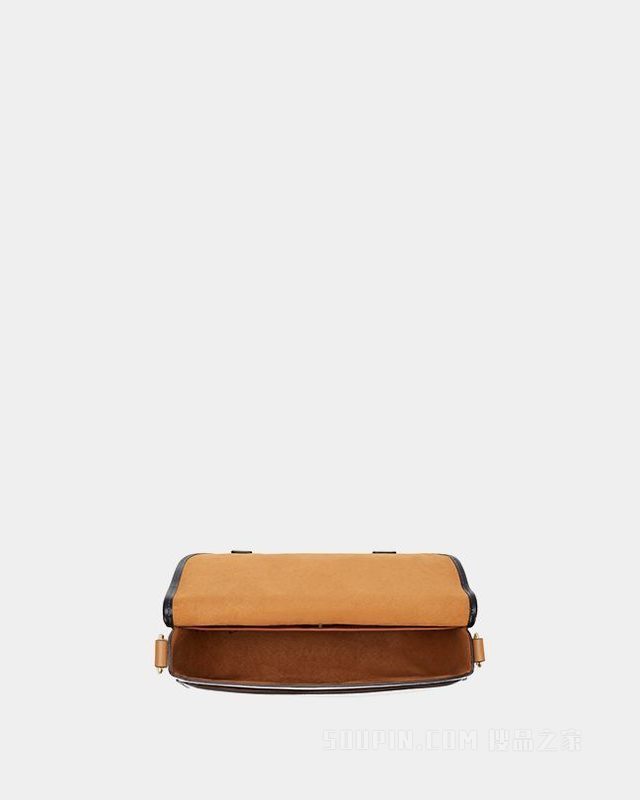 COACH徽章FIELD信使包 白垩彩