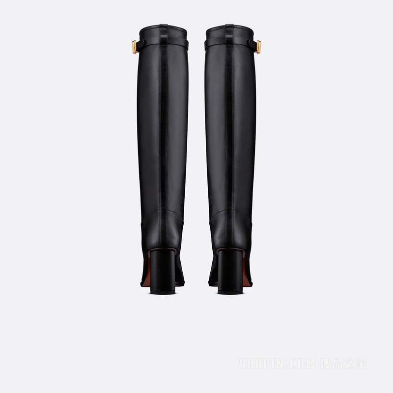 Dior Empreinte 带跟靴子 黑色牛皮革