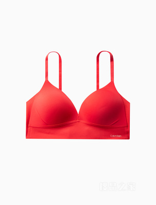 Calvin Klein 22秋冬女士无痕薄垫无钢圈软支撑宽围边三角杯文胸QF6022AD