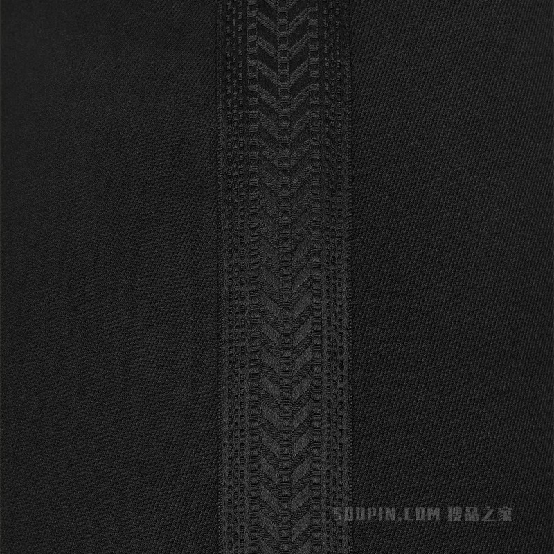 修身长裤 黑色弹力华达呢