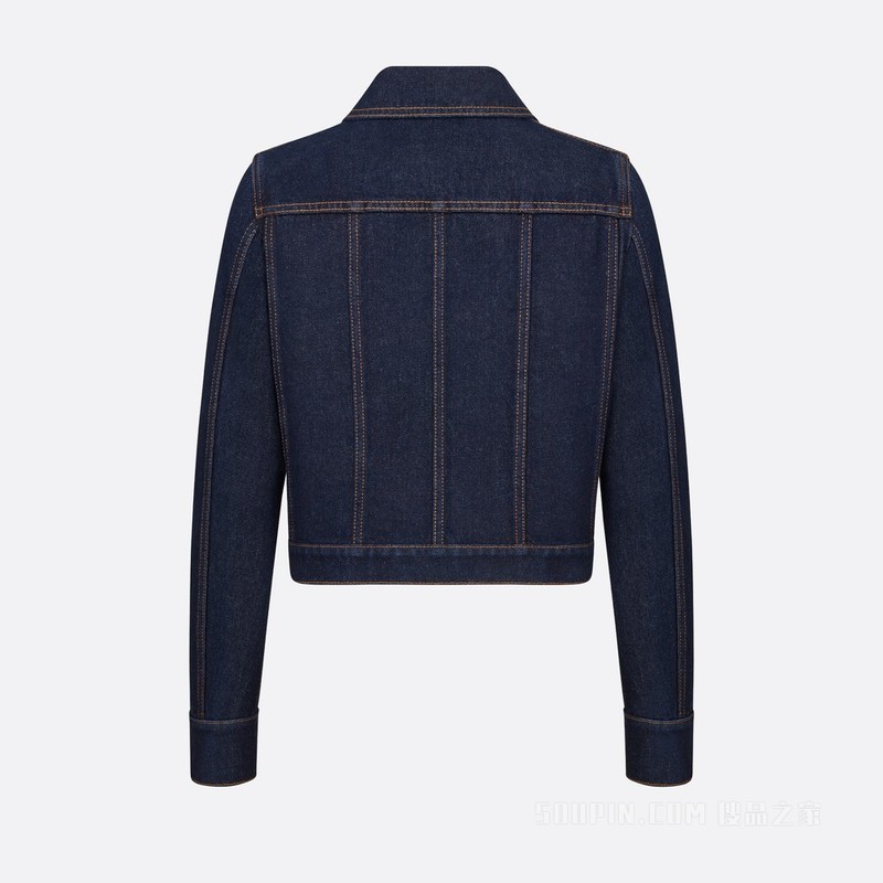 夹克 蓝色棉质牛仔面料