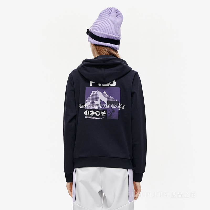 女子潮流时尚连帽卫衣