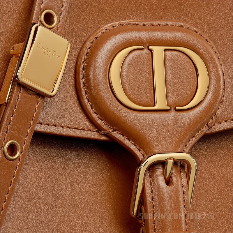 Dior Bobby Frame 手袋 干邑色光面牛皮革