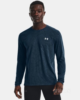 男士UA Streaker Topographic长袖上衣