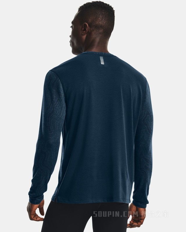 男士UA Streaker Topographic长袖上衣