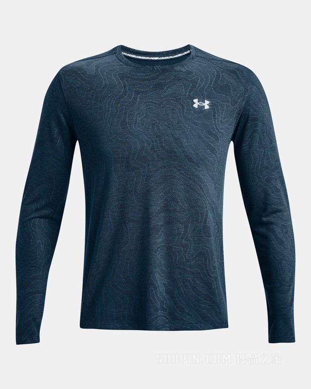 男士UA Streaker Topographic长袖上衣