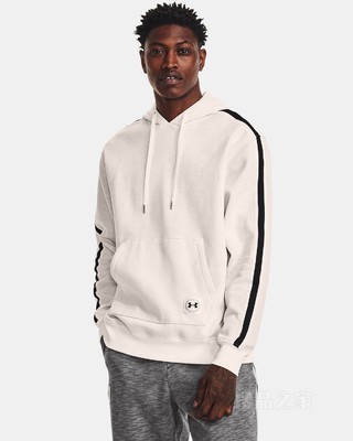 男士UA Essential Heritage抓绒连帽上衣