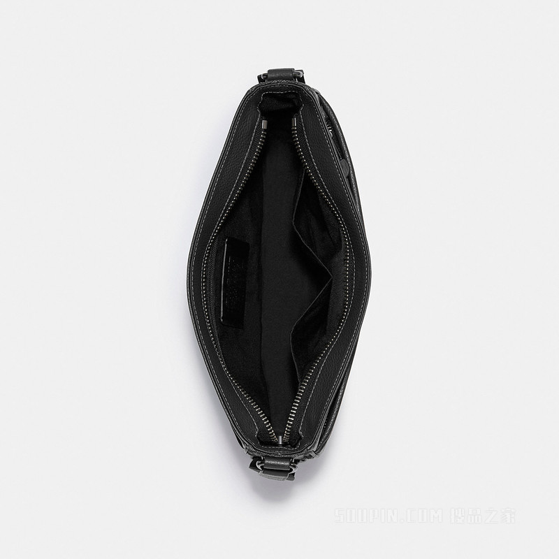 经典标志提花织物VARSITY条纹THOMPSON斜挎包 QBT0A