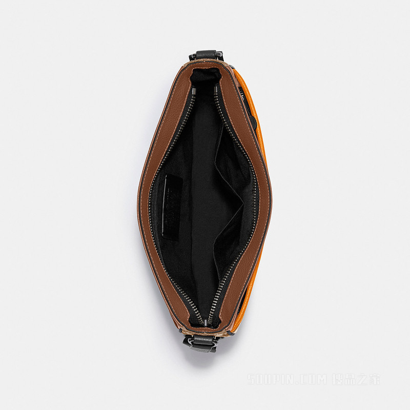 经典标志提花织物VARSITY条纹THOMPSON斜挎包 QBT0A