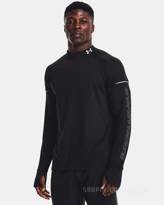 男士UA Out The Cold跑步长袖上衣
