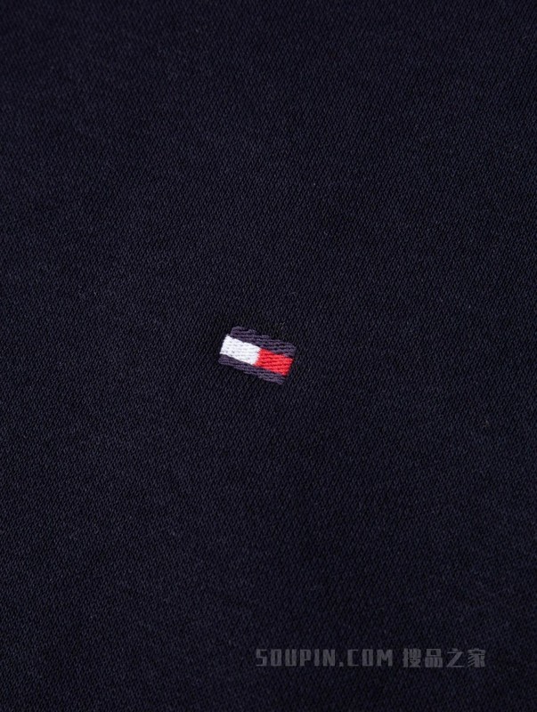 22新款秋冬男装简约红白蓝条纹织带抽绳连帽卫衣MW0MW29489