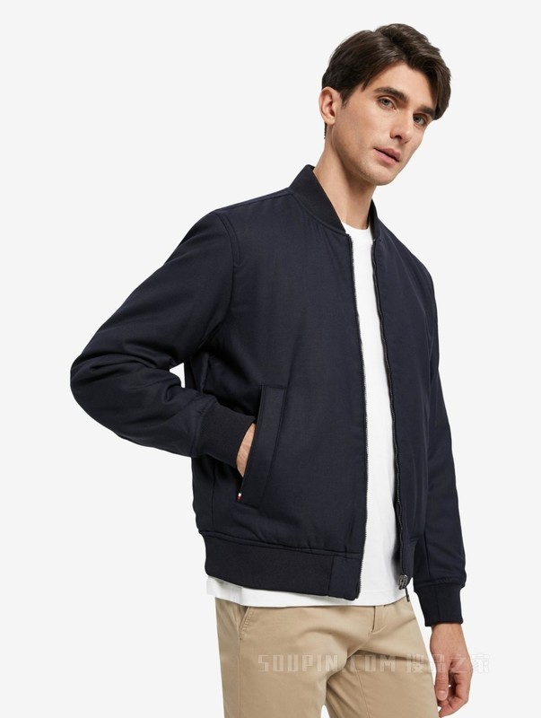 22新款秋冬男装双面拉链棒球领保暖铺棉夹克外套MW0MW28728